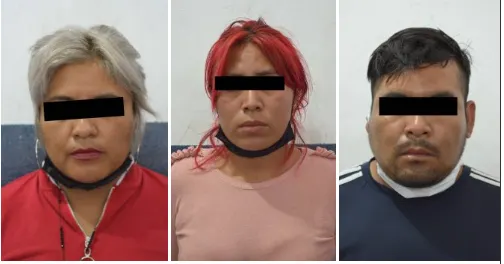Dos mujeres y un hombre detenidos por robo a transeúnte : Policía Municipal de Puebla