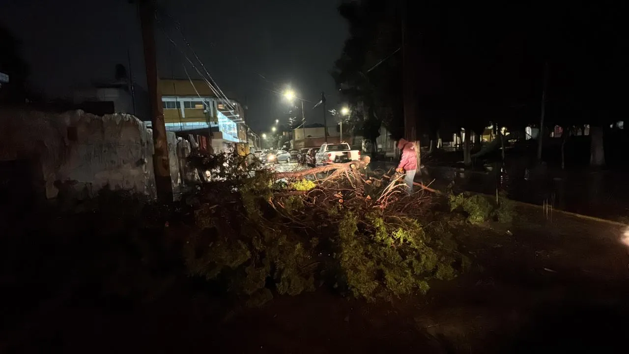 Operativo de emergencia por lluvia en Puebla