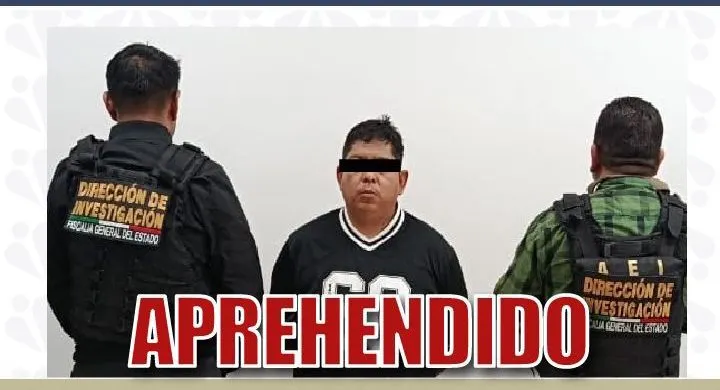 Aprehende FGE a “El Chiltrolis”, presunto responsable de homicidio calificado en Libres