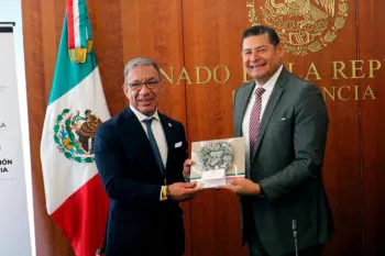 Cooperación internacional en seguridad y recuperación económica, impulsa Armenta