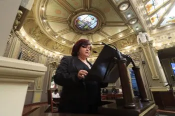 Ante el Pleno del Congreso de Puebla, comparece la titular de la Secretaría de Salud