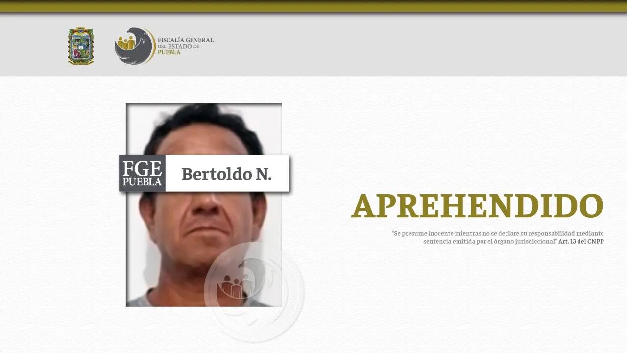 Fiscalía General del Estado de Puebla detuvo en Quintana Roo a un hombre por tres delitos