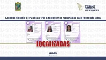 FGE localiza a tres adolescentes en Puebla tras activación de Protocolo Alba; están a salvo