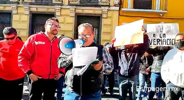 Marcha Contra La Verificacion Vehicular Puebla