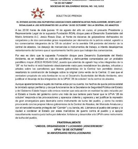 UPVA  28 de Octubre