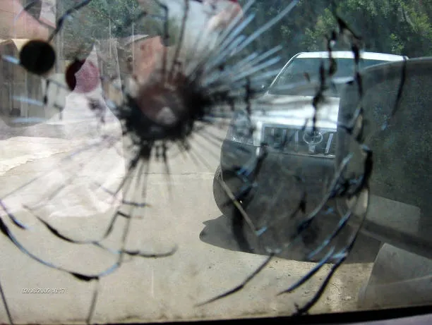 Auto baleado
