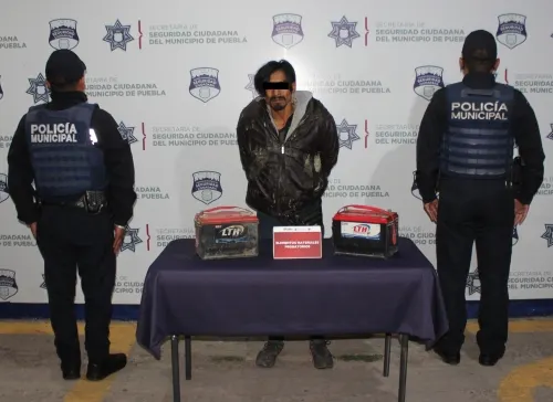 Reportó policía municipal de Puebla la detención de tres probables asaltantes