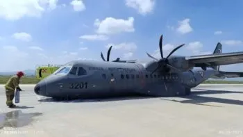 Avión de la Fuerza Aérea Mexicana aterrizó de emergencia en el AIFA; no hubo lesionados