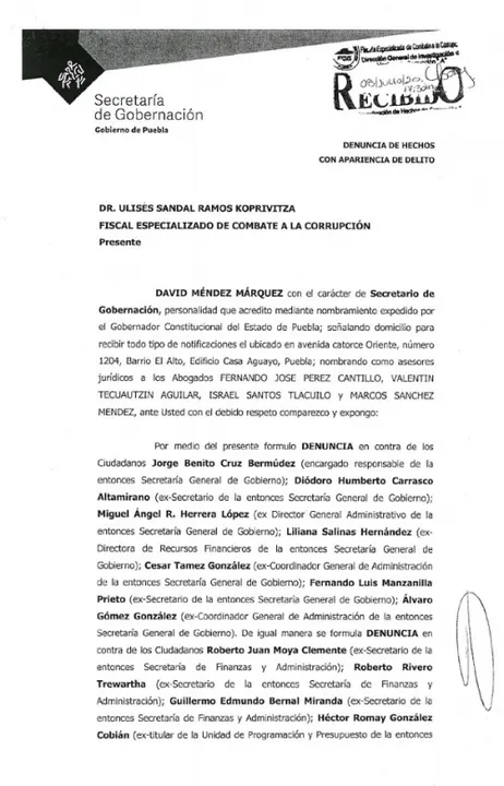 La cloaca de la partida secreta de gobernación