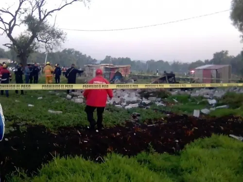 Explosión de polvorín deja un muerto en Tultepec