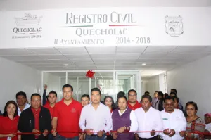 Inaugura NCM nuevas oficinas del Registro Civil en Quecholac
