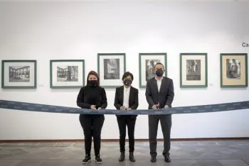Inaugura la rectora Lilia Cedillo la exposición Adalberto Luyando