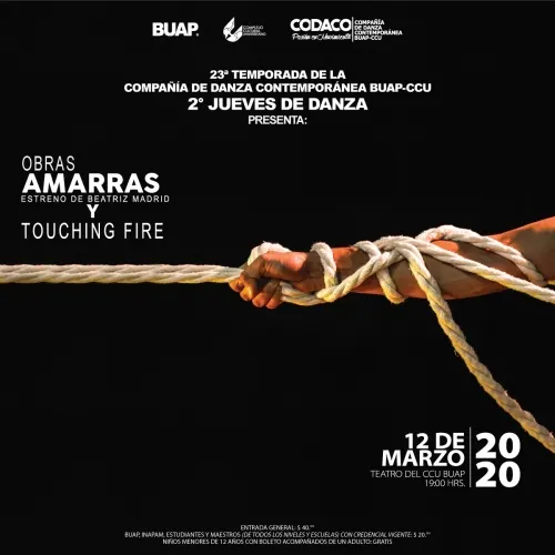 “Amarras”, el nuevo montaje a cargo de la Compañía de Danza Contemporánea de la BUAP