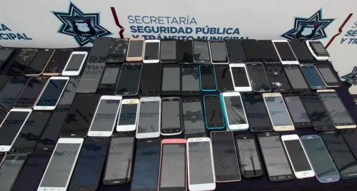 Continúan en resguardo de Segom celulares decomisados en operativo de ¡hace 6 meses!