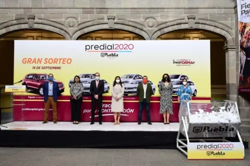 Anuncia Ayuntamiento de Puebla ganadores del Sorteo Predial 2020