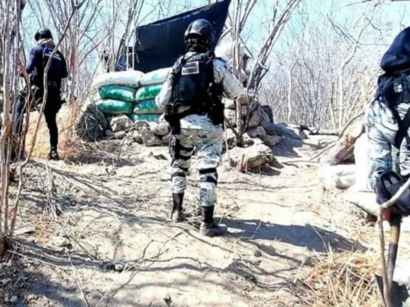 Aseguran narco campamento en Tepalcatepec, Michoacán