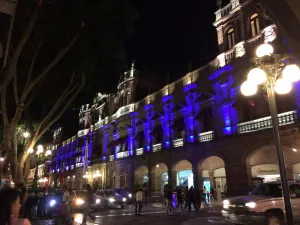Municipio se ilumina de azul por Día Mundial de la Diabetes