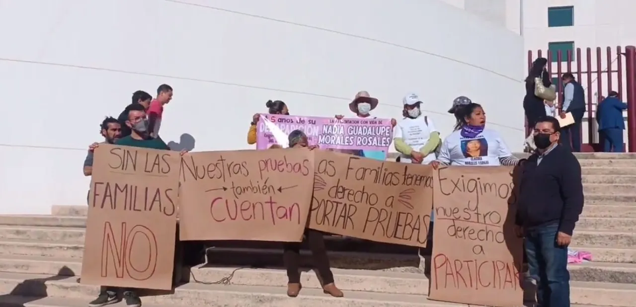 Protesta colectivo voz de los desaparecidos