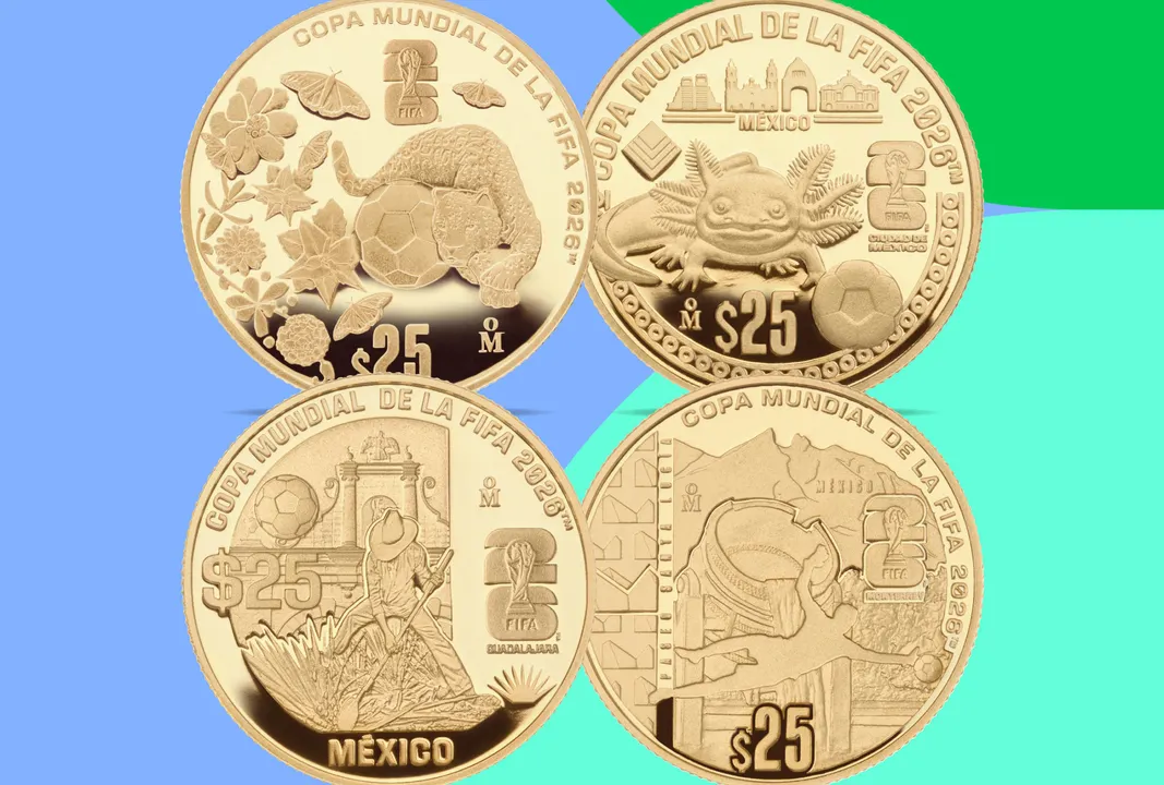 Banxico sorprende con las nuevas monedas conmemorativas del Mundial 2026; así lucen las piezas de colección