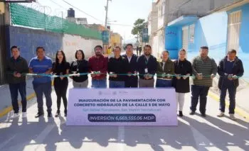 Con inversión superior a los 6.6 mdp, el gobierno de Texmelucan inauguró calle en Tlanalapan