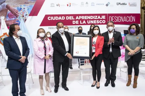 Ayuntamiento de Puebla oficializa ingreso a la Red de Ciudades del Aprendizaje