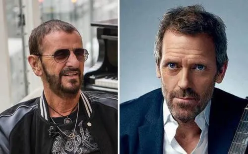 Reina Isabel II condecora a Ringo Starr y Hugh Laurie