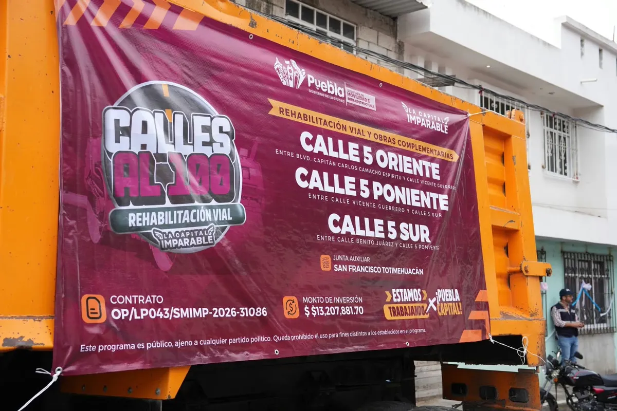 Arranca Pepe Chedraui rehabilitación vial en San Francisco Totimehuacan