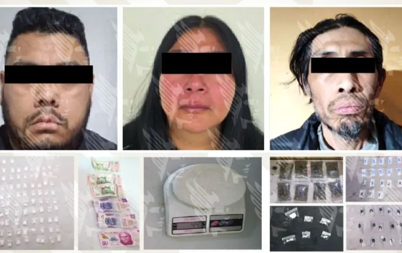 Cateos contra la venta de drogas dejan tres detenidos en Puebla capital
