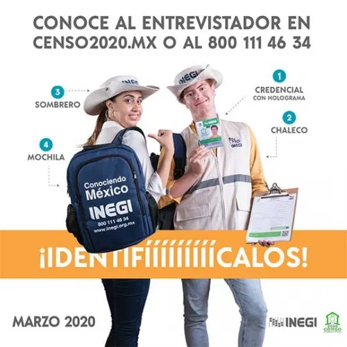 Cómo identificar a los del Inegi para el Censo 2020