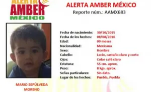 Desde 2015, Alertas Ámber por robos de 8 menores en Puebla