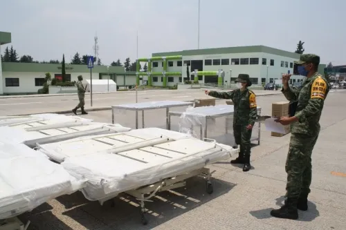 Llega a Puebla cargamento de insumos médicos para atención de pacientes con COVID-19