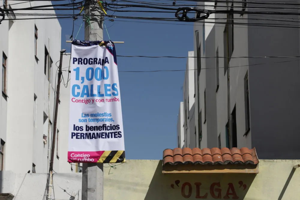 Programa “Mil calles” en el municipio de Puebla
