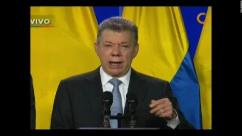 Presidente de Colombia Juan Manuel Santos reanuda diálogo con la guerrilla del ELN