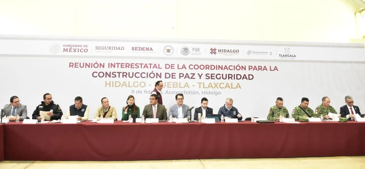 Fortalece gobierno de Puebla estrategias en seguridad con Hidalgo y Tlaxcala
