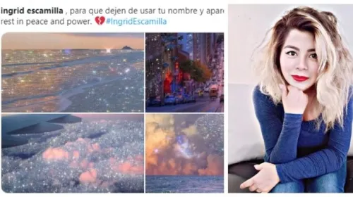 Para que no aparezca su cuerpo, usuarios publican fotos bonitas con el nombre de Ingrid Escamilla