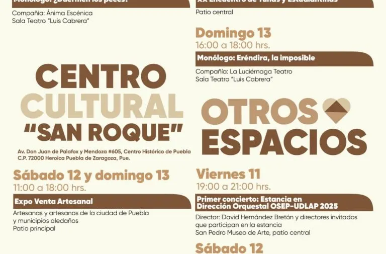 ¿Qué hacer en Puebla este fin de semana? Eventos imperdibles del 11 al 14 de julio