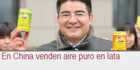 En China venden aire puro en lata