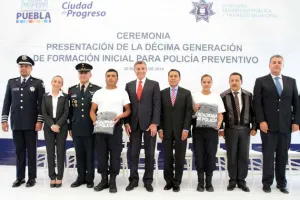 Capacitación de policías mantendrá a Puebla segura: Gali