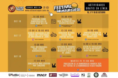Turismo Municipal invita a la primera edición del Festival de la Hamburguesa 