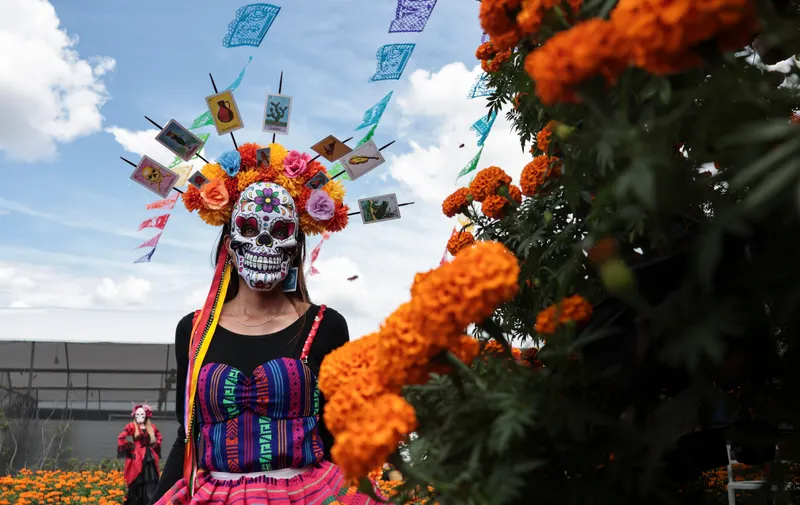 Ruta del Mictlán en Atlixco: recorren entre cempasúchil las nueve etapas del inframundo mexica