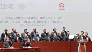 Encabeza EPN sesión del Consejo Nacional de Protección Civil; RMV toma protesta