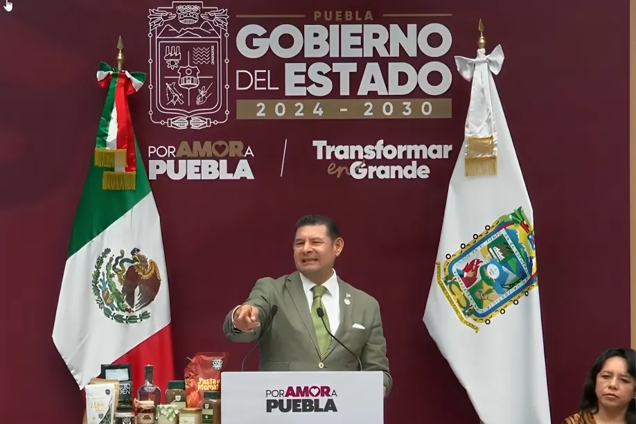 Alejandro Armenta Mier, gobernador del estado de Puebla. Foto: Captura de pantalla