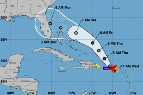 Puerto Rico se salva del huracán Dorian; se dirige a Florida