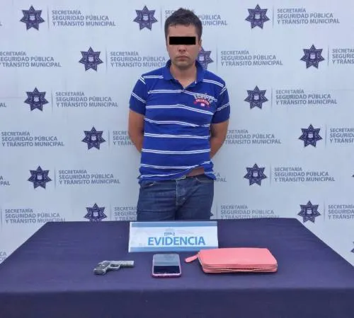 Detiene policía municipal a probable responsable de robo