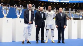 Real Madrid presentó en el Santiago Bernabéu a Kylian Mbappé como nuevo jugador