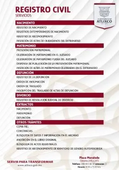 Registro Civil de Atlixco da a conocer sus servicios en las nuevas instalaciones