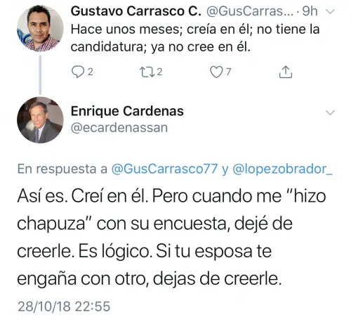 De Cómo Enrique Cárdenas Escupió Sobre el Traje Nuevo del Presidente Electo