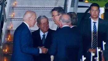 El presidente de Estados Unidos, Joe Biden, aterrizó en el AIFA
