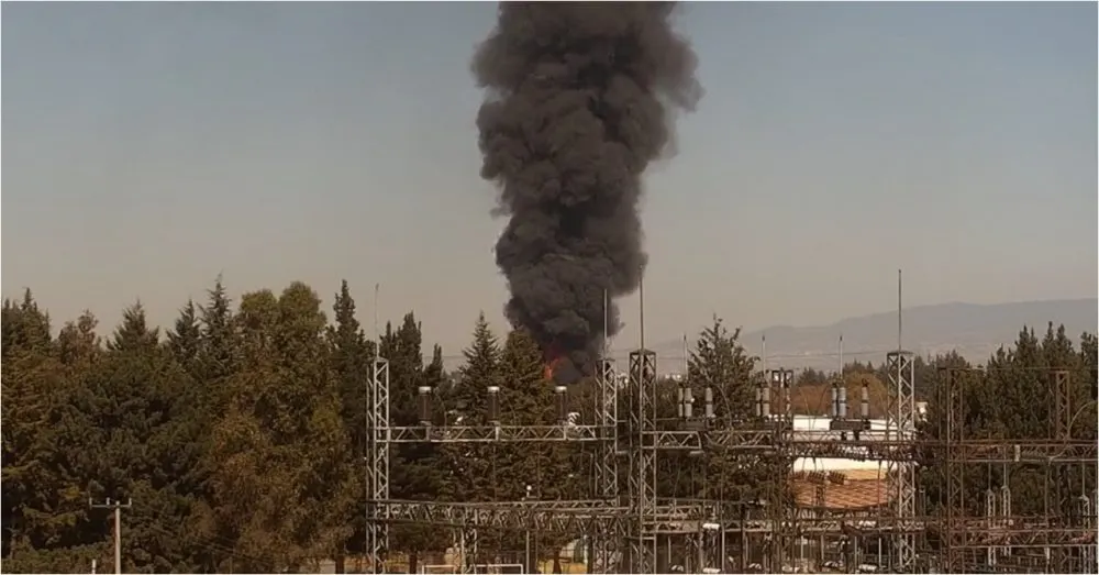 Incendio fábrica de pintras