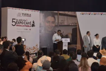 Inaugura Sergio Salomón Expo Café Orgullo Puebla en el Centro de Convenciones